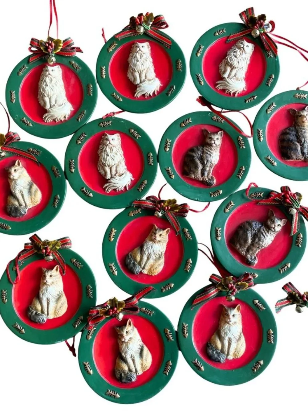Entire Closet $5! Set of 12 Cat Kitten Christmas Ornaments